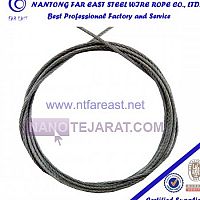 6* galvanized steel wire rope 7-2.0